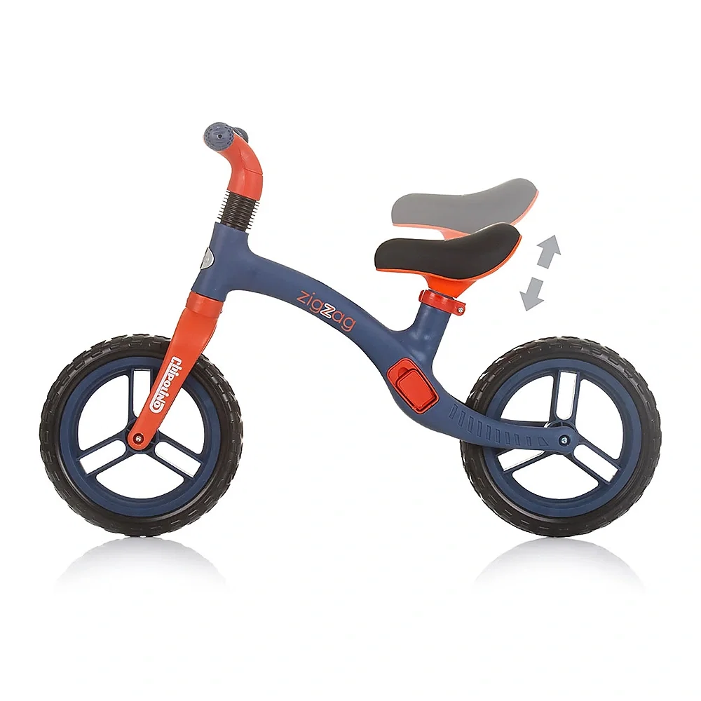 Bicicleta fara pedale Chipolino Zig Zag, Blue red 3 ani [3]