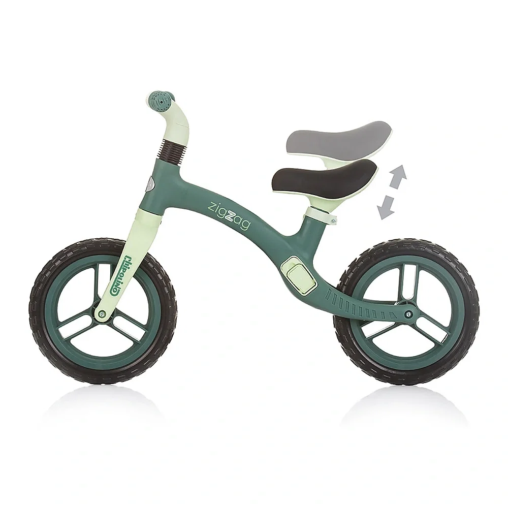 Bicicleta fara pedale Chipolino Zig Zag, Green 3 ani [3]