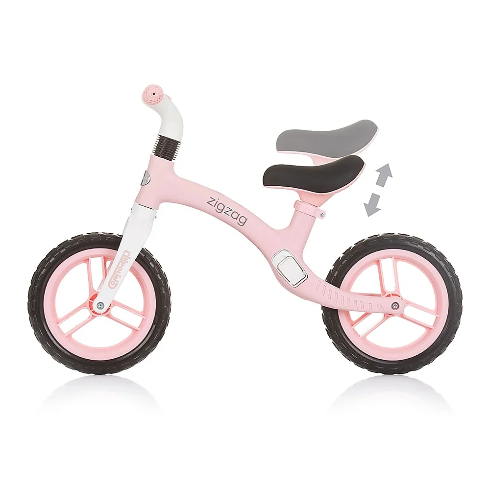 Bicicleta fara pedale Chipolino Zig Zag, Pink 3 ani [3]