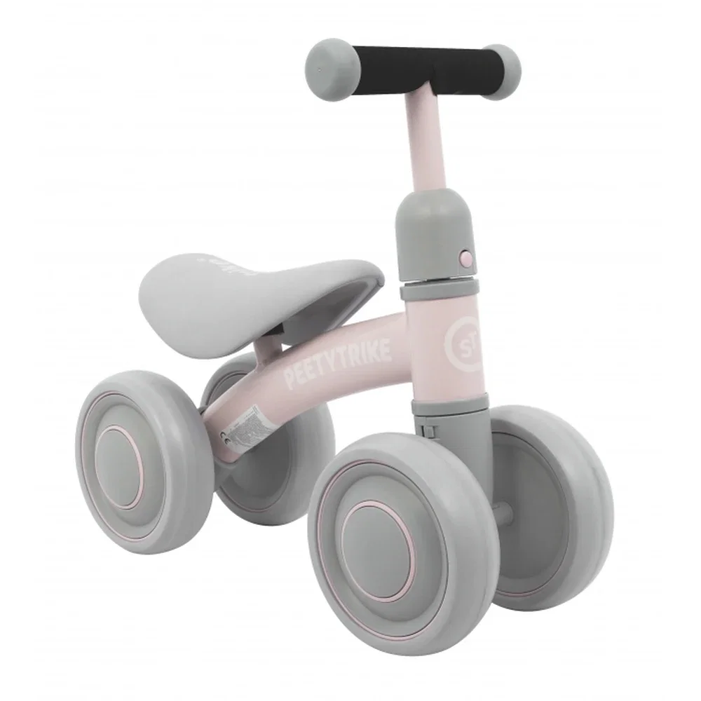 Bicicleta fara pedale cu 4 roti din plastic SporTrike - Roz 1 an+ [2]