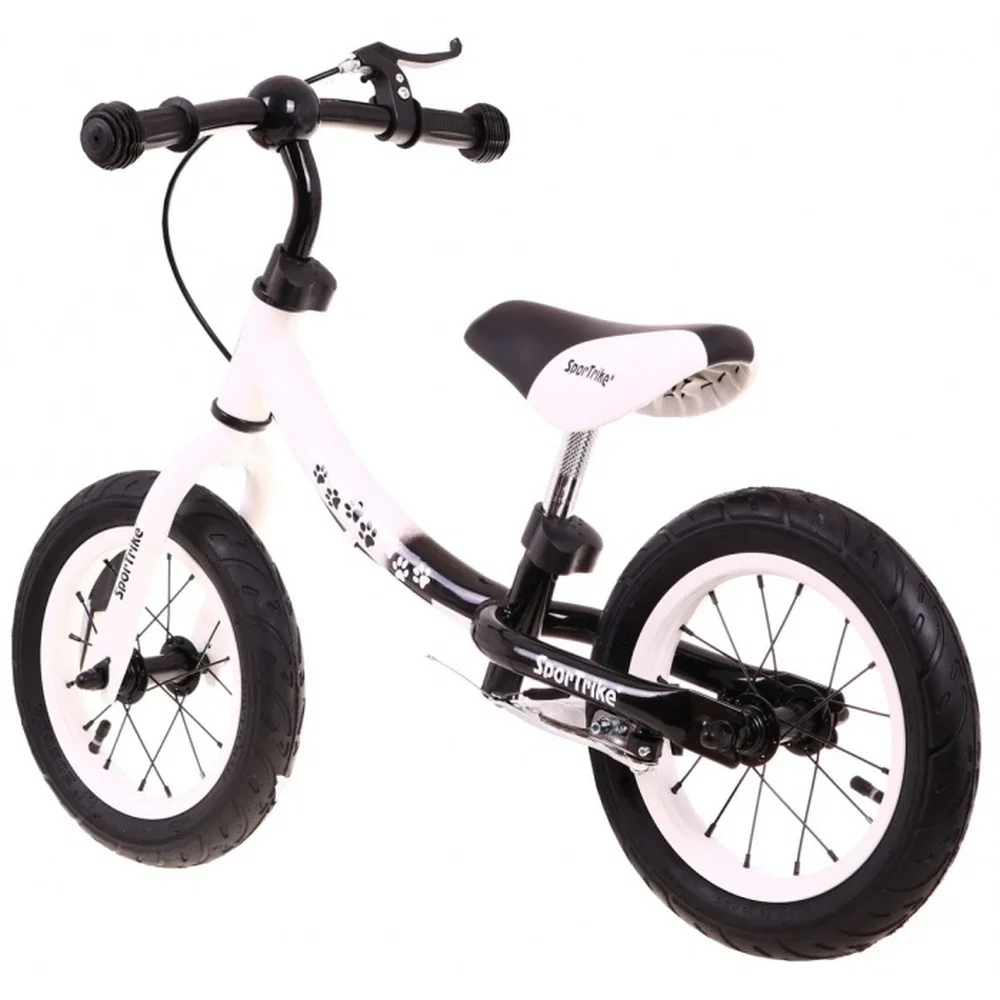 Bicicleta fara pedale cu frana si cadru variabil, roti gonflabile, Boomerang SporTrike - Alb [3]