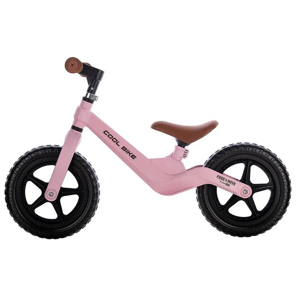Bicicleta fara pedale, Free2Move, Cool Bike, Cu ghidon si sa reglabile, Roti din EVA, Pana in 30 Kg, Roti 12 inch, 24 luni+, Pink [2]