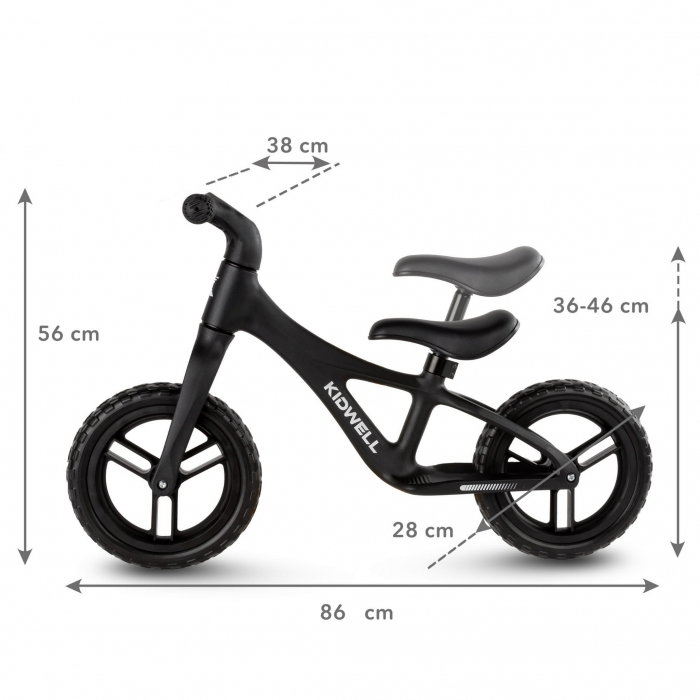Bicicleta fara pedale Kidwell JOGO - Black [7]