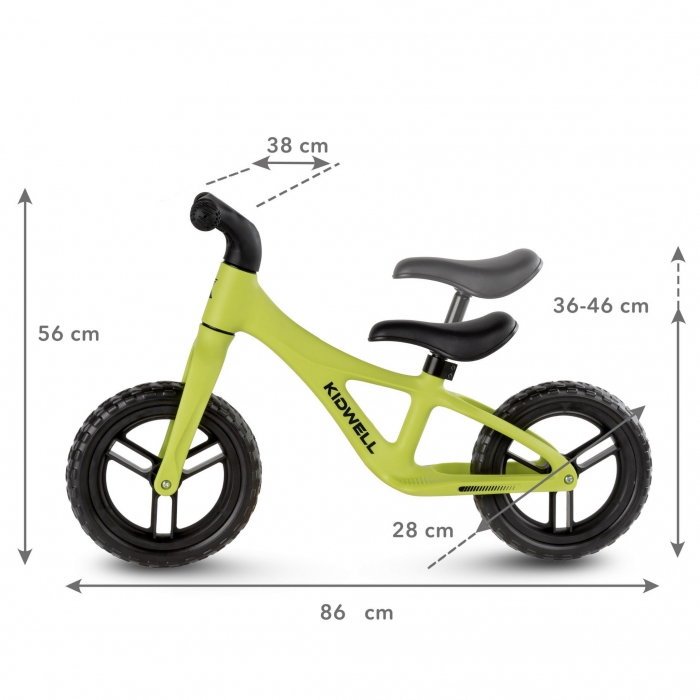 Bicicleta fara pedale Kidwell JOGO - Lime [7]
