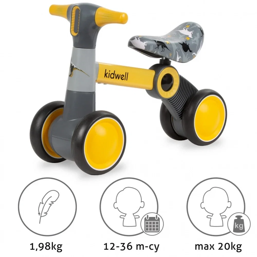 Bicicleta fara pedale Kidwell PETITO Dino 36 luni [2]