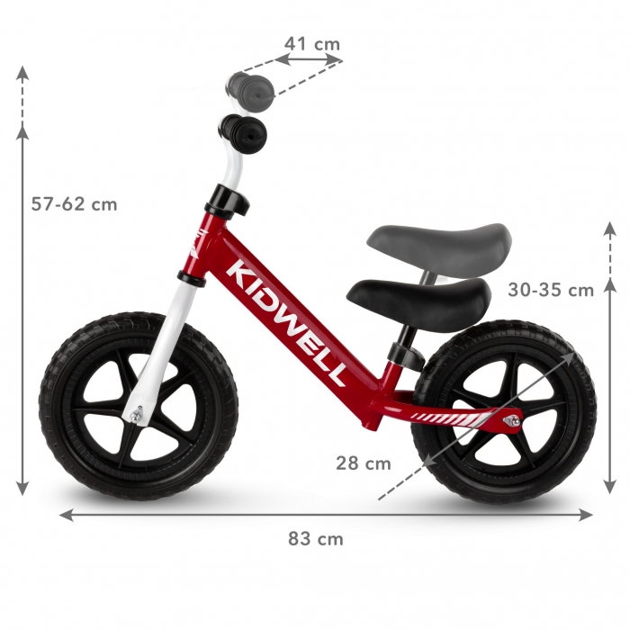 Bicicleta fara pedale Kidwell REBEL Red [6]