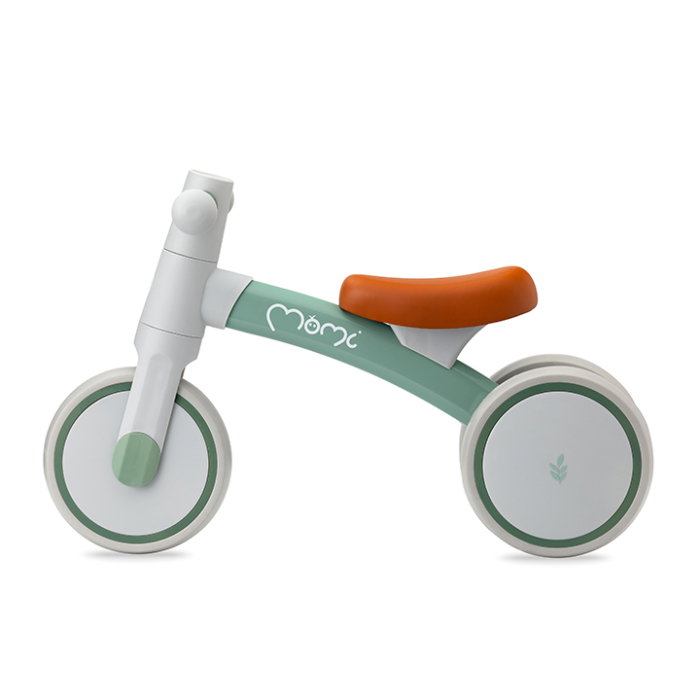 Bicicleta fara pedale Momi Tedi, usoara, stabila, manere anti-alunecare, de la 1 an, sustine pana la 25 kg - Green [2]