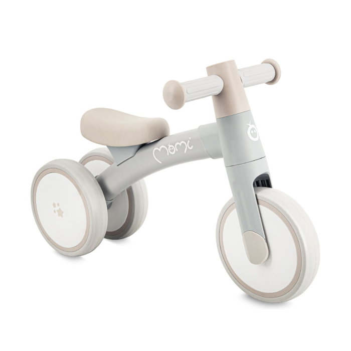 Bicicleta fara pedale Momi Tedi, usoara, stabila, manere anti-alunecare, de la 1 an, sustine pana la 25 kg - Grey [1]