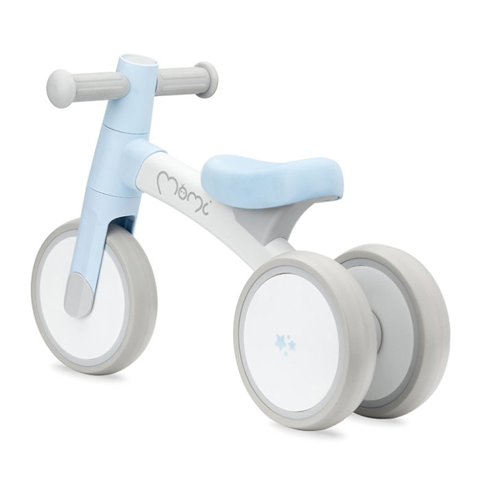 Bicicleta fara pedale Momi Tedi, usoara, stabila, manere anti-alunecare, de la 1 an, sustine pana la 25 kg - Light Blue [4]