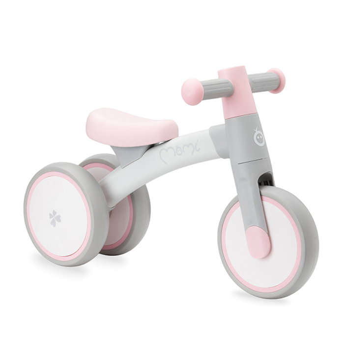 Bicicleta fara pedale Momi Tedi, usoara, stabila, manere anti-alunecare, de la 1 an, sustine pana la 25 kg - Pink [1]