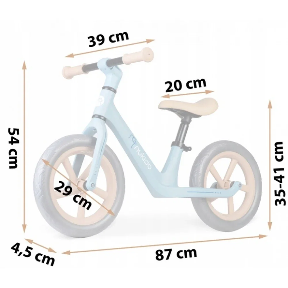 Bicicleta fara pedale , roti EVA, Light Flee Nukido - Albastru 2 ani+ [6]