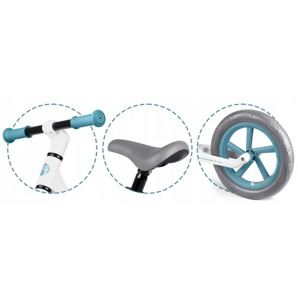 Bicicleta fara pedale , roti EVA, Light Flee Nukido - Albastru - Alb 2 ani+ [5]