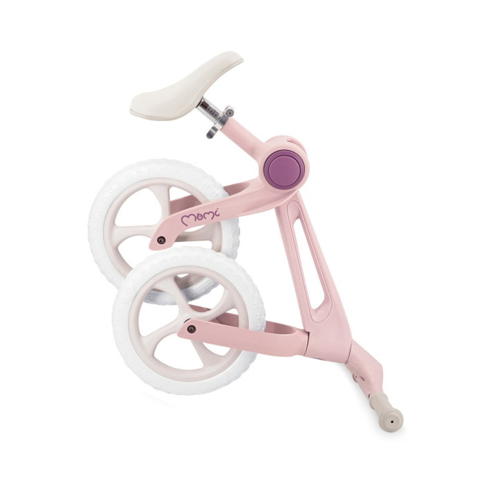 Bicicleta fara pedale, pliabila, Momi Noru, 2 ani+, 12”, sezut reglabil - Roz [2]