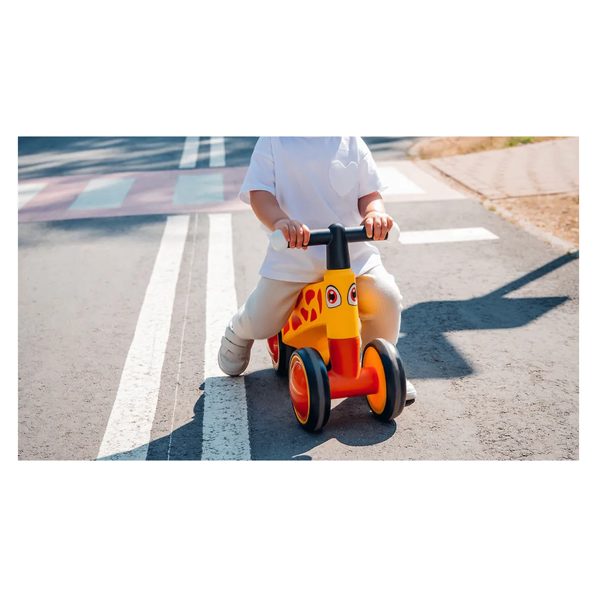 Bicicleta fara pedale, Sammy, Cu 4 roti, Din spuma EVA, Stabila, Manere moi, antiderapante, 12- 36 luni, Greutate [18]