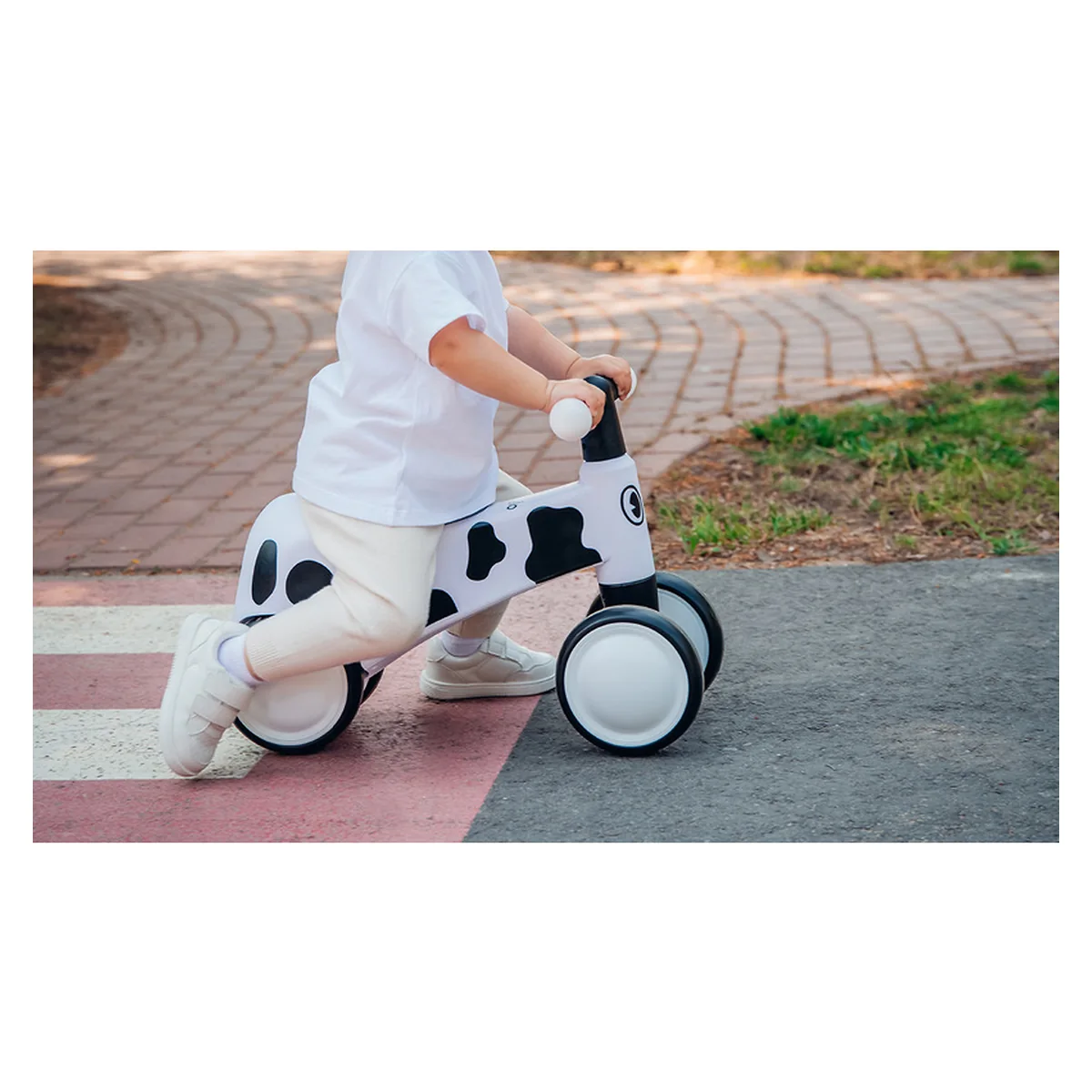 Bicicleta fara pedale, Sammy, Cu 4 roti, Din spuma EVA, Stabila, Manere moi, antiderapante, 12- 36 luni, Greutate [16]