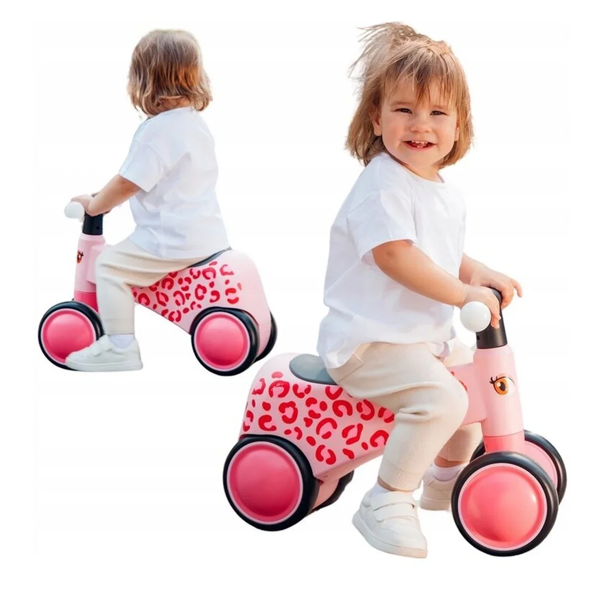 Bicicleta fara pedale, Sammy, Cu 4 roti, Din spuma EVA, Stabila, Manere moi, antiderapante, 12- 36 luni, Greutate [14]