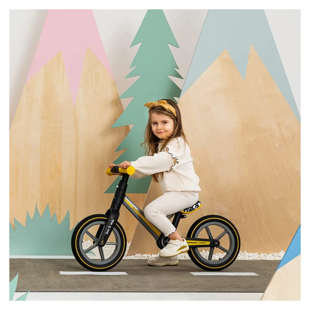 Bicicleta pliabila fara pedale Skiddou Ronny, Galben 2 ani [11]