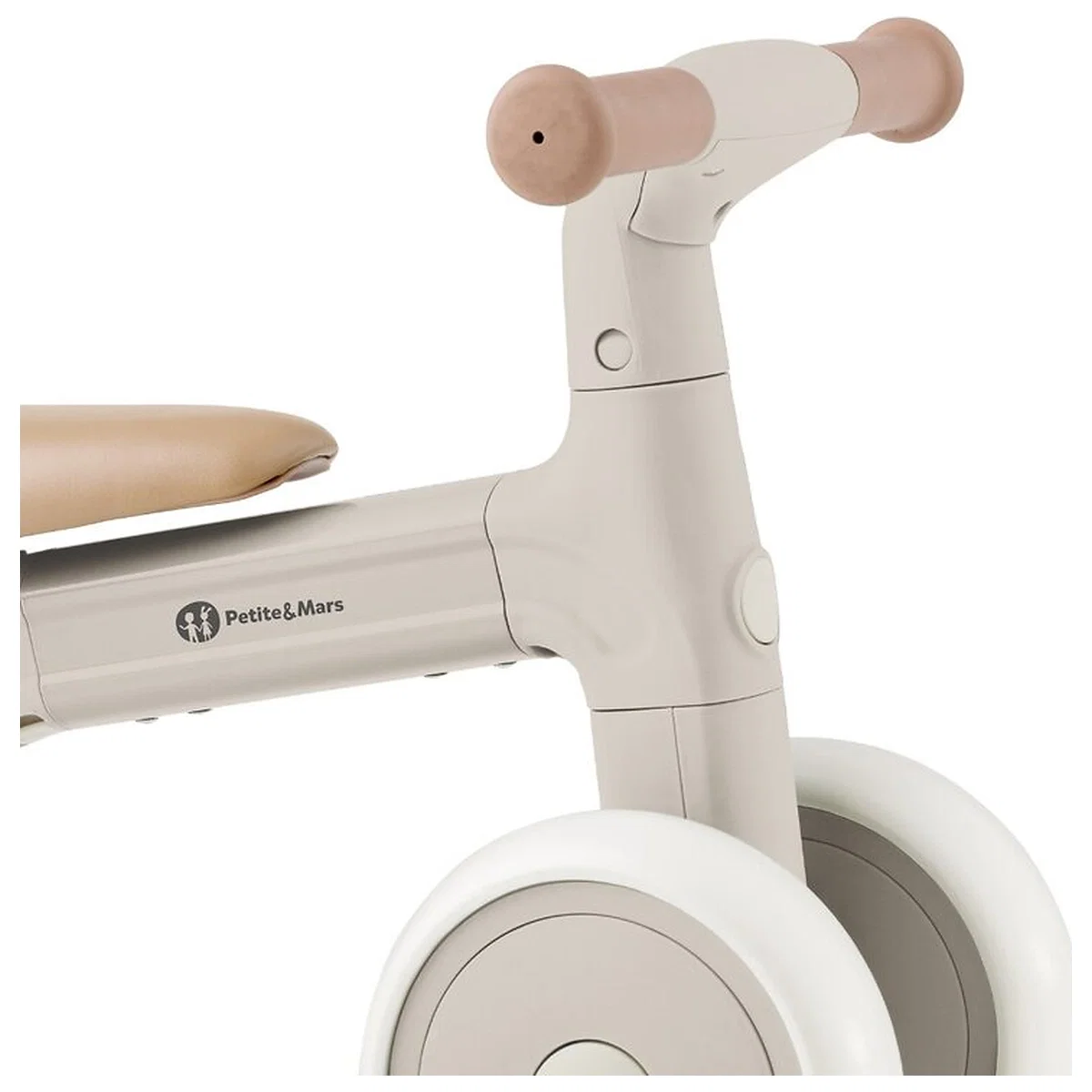 Bicicleta/tricicleta,3 in 1 Petite&Mars, Multifunctionala, Cu/fara pedale, Ghidon directionabil, Sa reglabila pe inaltime, 2.3 kg, Pana la 25 kg, 12-36 luni, Bej [5]