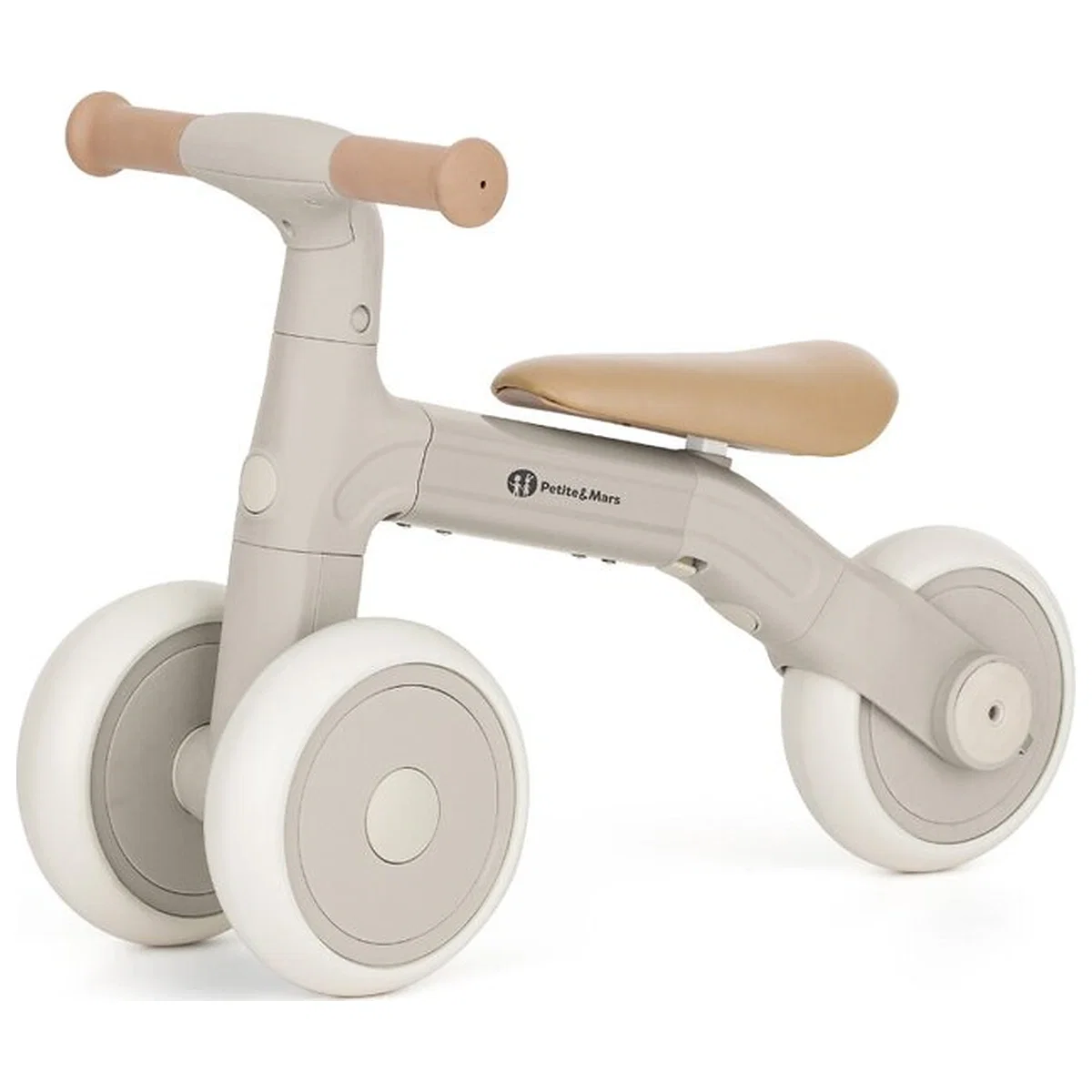 Bicicleta/tricicleta,3 in 1 Petite&Mars, Multifunctionala, Cu/fara pedale, Ghidon directionabil, Sa reglabila pe inaltime, 2.3 kg, Pana la 25 kg, 12-36 luni, Bej [3]