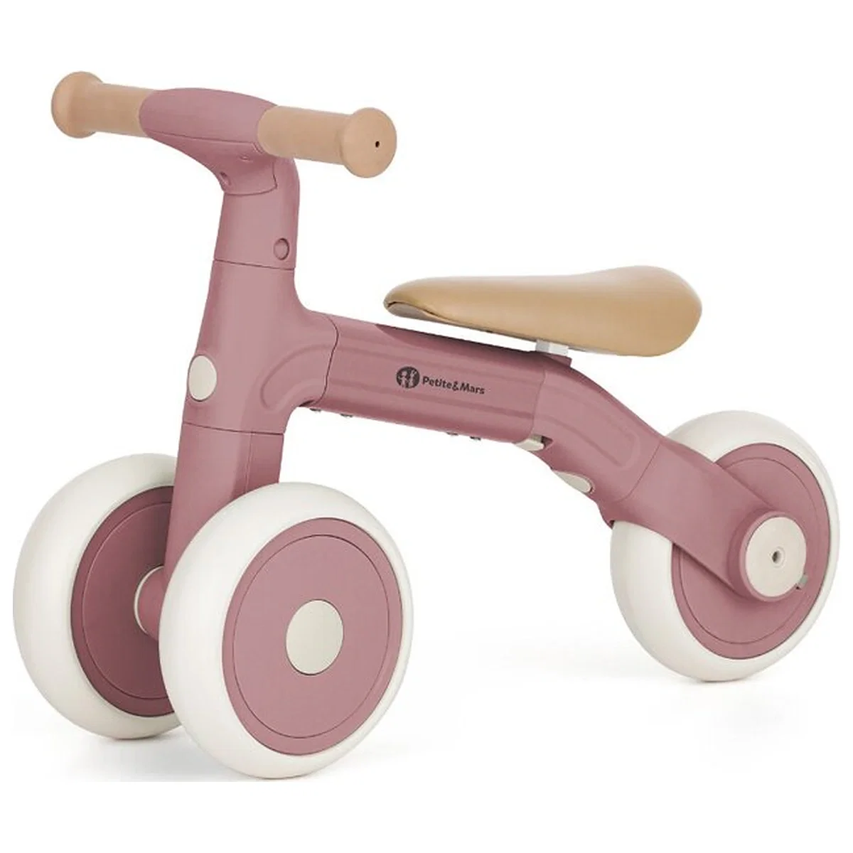 Bicicleta/tricicleta, 3 in 1 Petite&Mars, Multifunctionala, Cu/fara pedale, Ghidon directionabil, Sa reglabila pe inaltime, 2.3 kg, Pana la 25 kg, 12-36 luni, Roz [2]