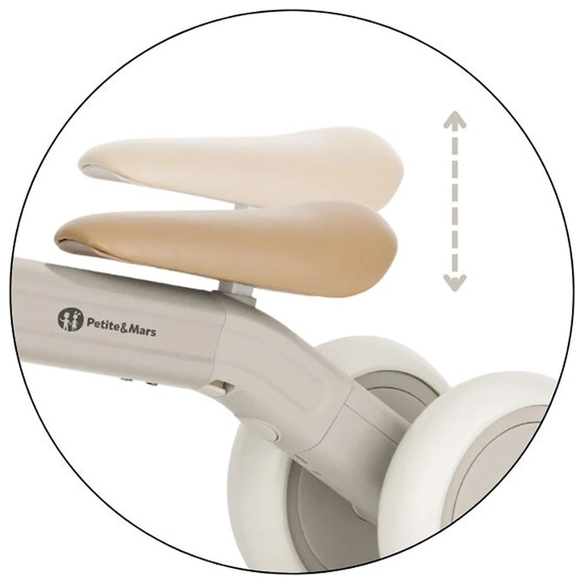 Bicicleta/tricicleta,3 in 1 Petite&Mars, Multifunctionala, Cu/fara pedale, Ghidon directionabil, Sa reglabila pe inaltime, 2.3 kg, Pana la 25 kg, 12-36 luni, Bej [8]