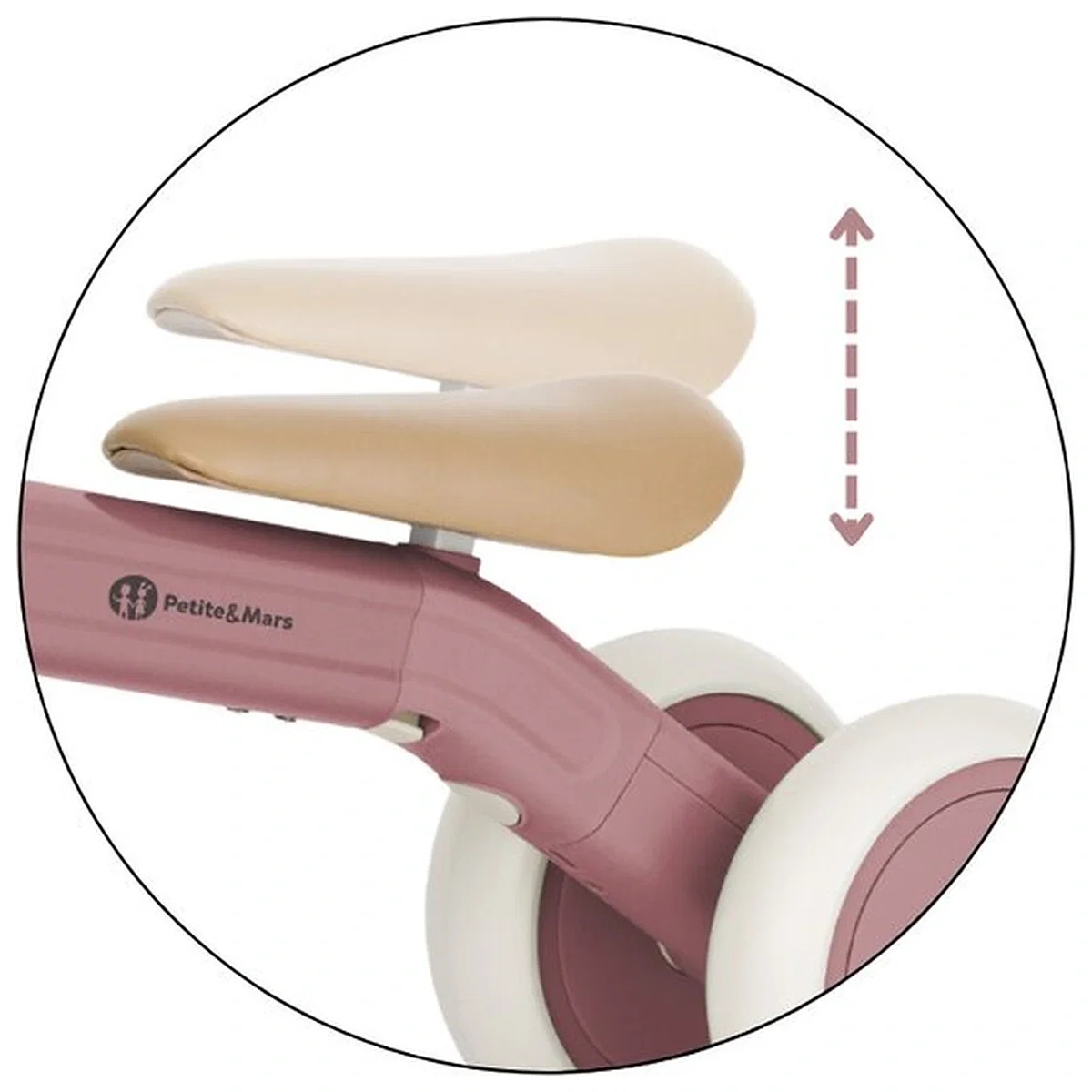 Bicicleta/tricicleta, 3 in 1 Petite&Mars, Multifunctionala, Cu/fara pedale, Ghidon directionabil, Sa reglabila pe inaltime, 2.3 kg, Pana la 25 kg, 12-36 luni, Roz [11]