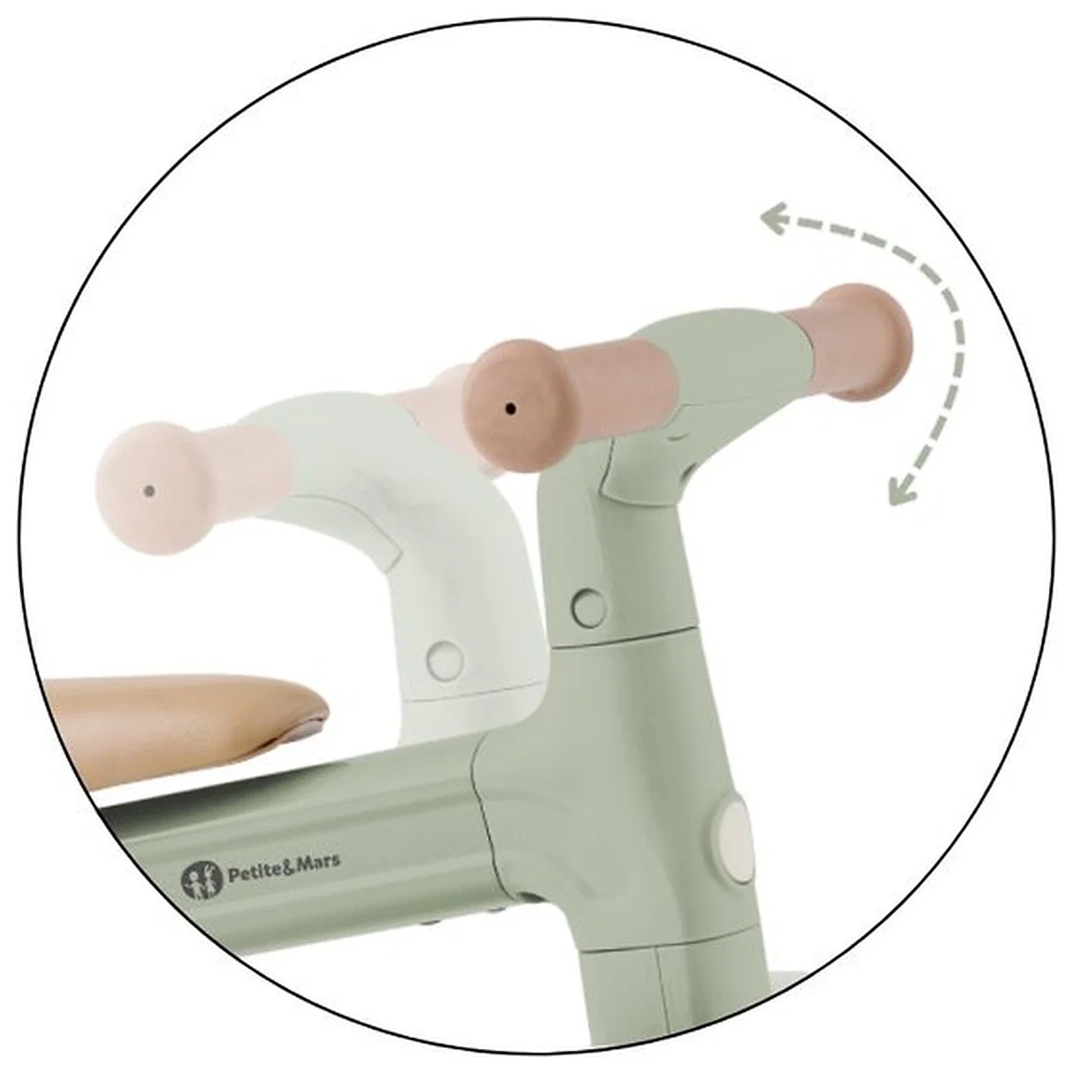Bicicleta/tricicleta, 3 in 1 Petite&Mars, Multifunctionala, Cu/fara pedale, Ghidon directionabil, Sa reglabila pe inaltime, 2.3 kg, Pana la 25 kg, 12-36 luni, Verde [6]
