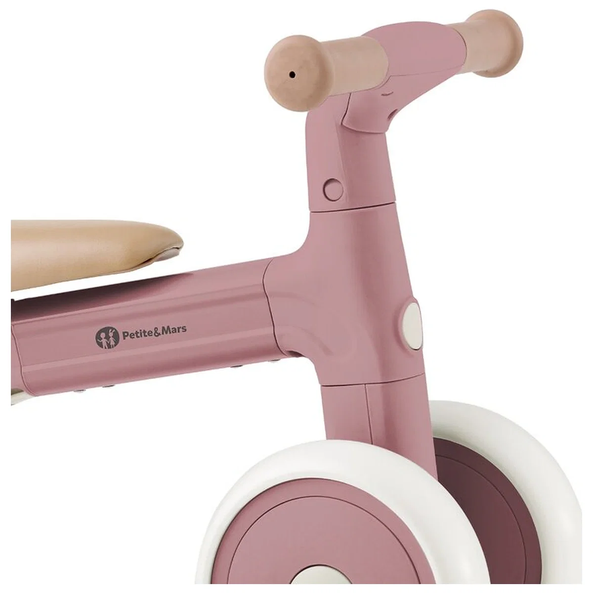 Bicicleta/tricicleta, 3 in 1 Petite&Mars, Multifunctionala, Cu/fara pedale, Ghidon directionabil, Sa reglabila pe inaltime, 2.3 kg, Pana la 25 kg, 12-36 luni, Roz [4]