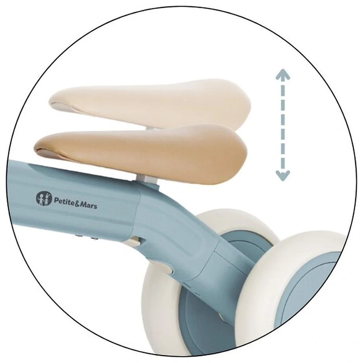 Bicicleta/tricicleta, 3 in 1 Petite&Mars, Multifunctionala, Cu/fara pedale, Ghidon directionabil, Sa reglabila pe inaltime, 2.3 kg, Pana la 25 kg, 12-36 luni, Albastru [9]