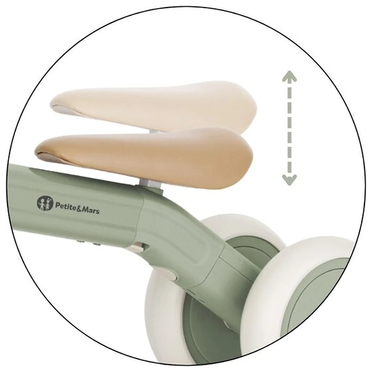 Bicicleta/tricicleta, 3 in 1 Petite&Mars, Multifunctionala, Cu/fara pedale, Ghidon directionabil, Sa reglabila pe inaltime, 2.3 kg, Pana la 25 kg, 12-36 luni, Verde [7]