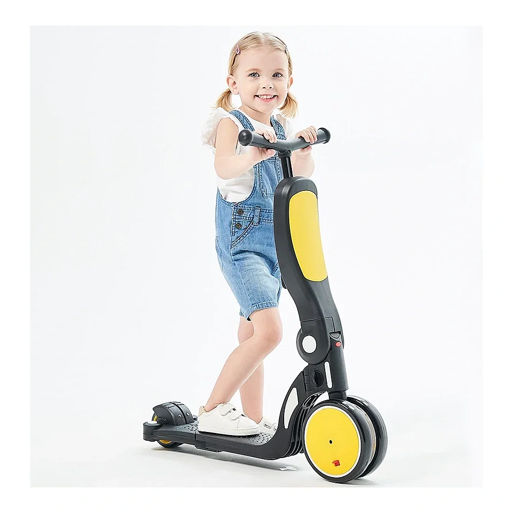 Bicicleta, tricicleta si trotineta Chipolino All Ride 4 in 1 yellow 3 ani [4]