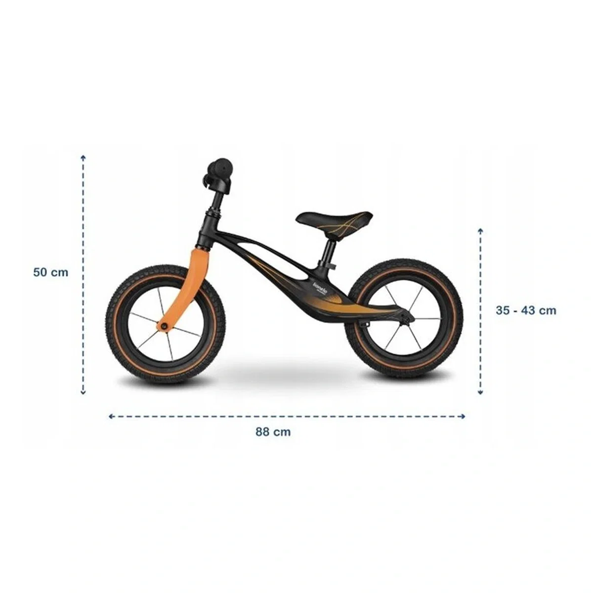 Bicicleta usoara Bart Air, Fara pedale, Cu roti gonflabile, Cu cadru din magneziu, Cu ghidon si sa reglabile, Greutate [12]