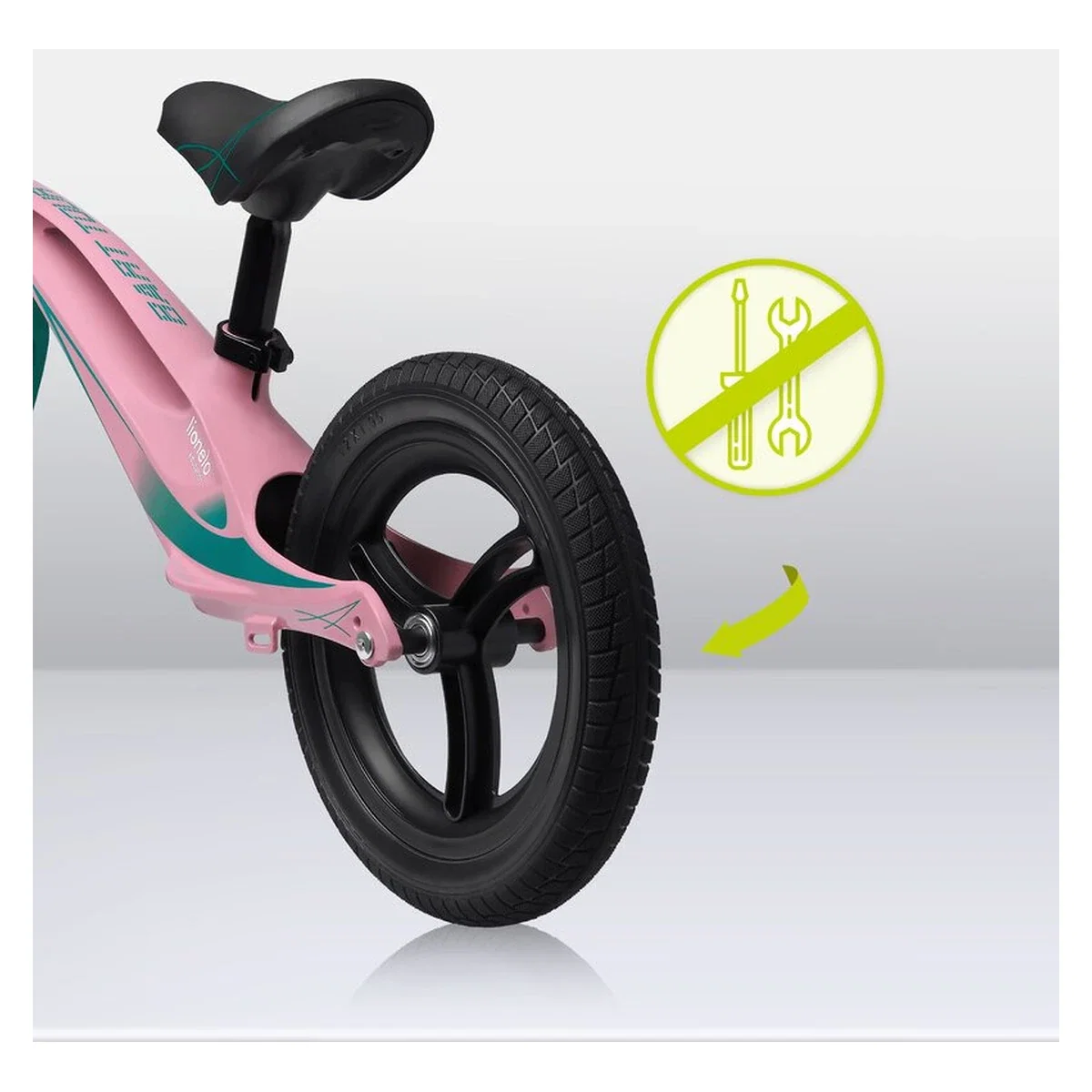 Bicicleta usoara Bart Tour, Fara pedale, Cu cadru din magneziu, Cu ghidon si sa reglabile, Greutate 3.8 Kg, 12 inch [11]