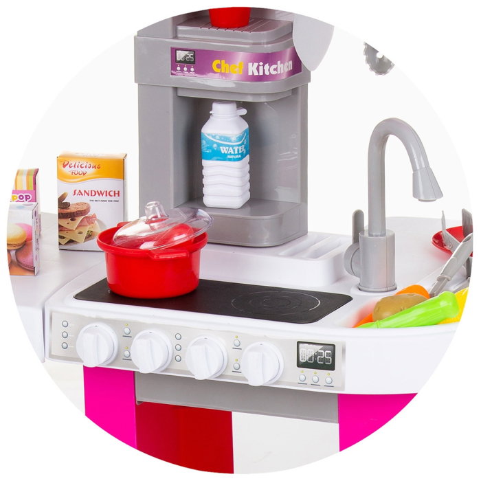 Bucatarie de jucarie Chipolino Kitchen, 72,5 cm, cu sistem de curgere apa, lumini, sunete si 53 accesorii [7]