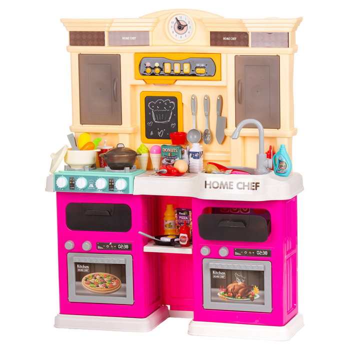 Bucatarie de jucarie Chipolino Kitchen, 83 cm, cu sistem de curgere apa, lumini, sunete si 85 accesorii [1]