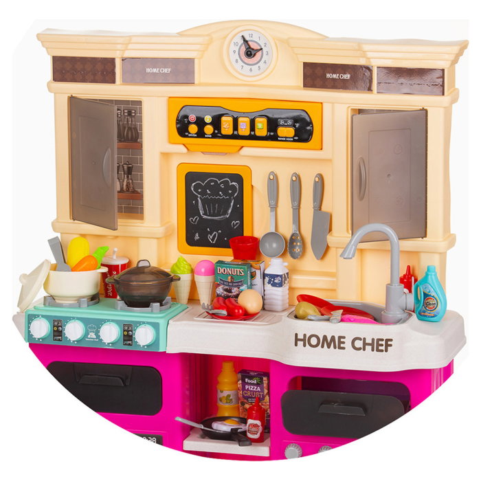 Bucatarie de jucarie Chipolino Kitchen, 83 cm, cu sistem de curgere apa, lumini, sunete si 85 accesorii [7]