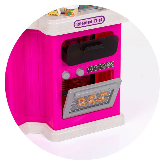 Bucatarie de jucarie Chipolino Kitchen, 93 cm, cu sistem de curgere apa, lumini, sunete si 113 accesorii [9]