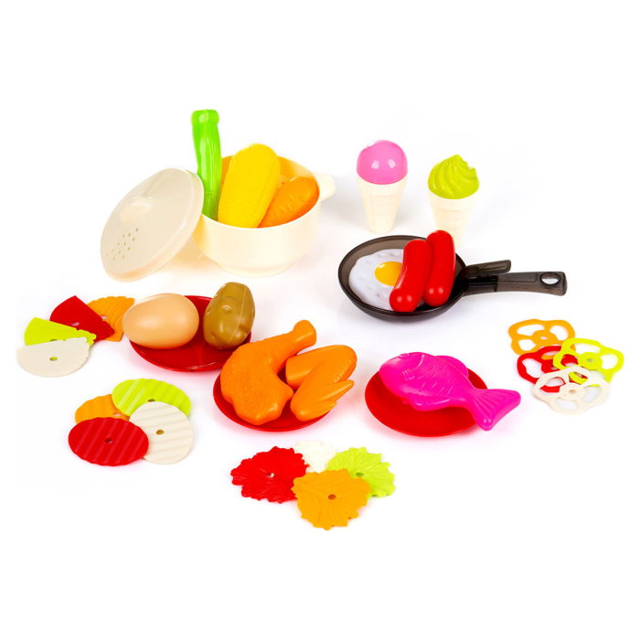 Bucatarie de jucarie Chipolino Kitchen, 93 cm, cu sistem de curgere apa, lumini, sunete si 113 accesorii [2]