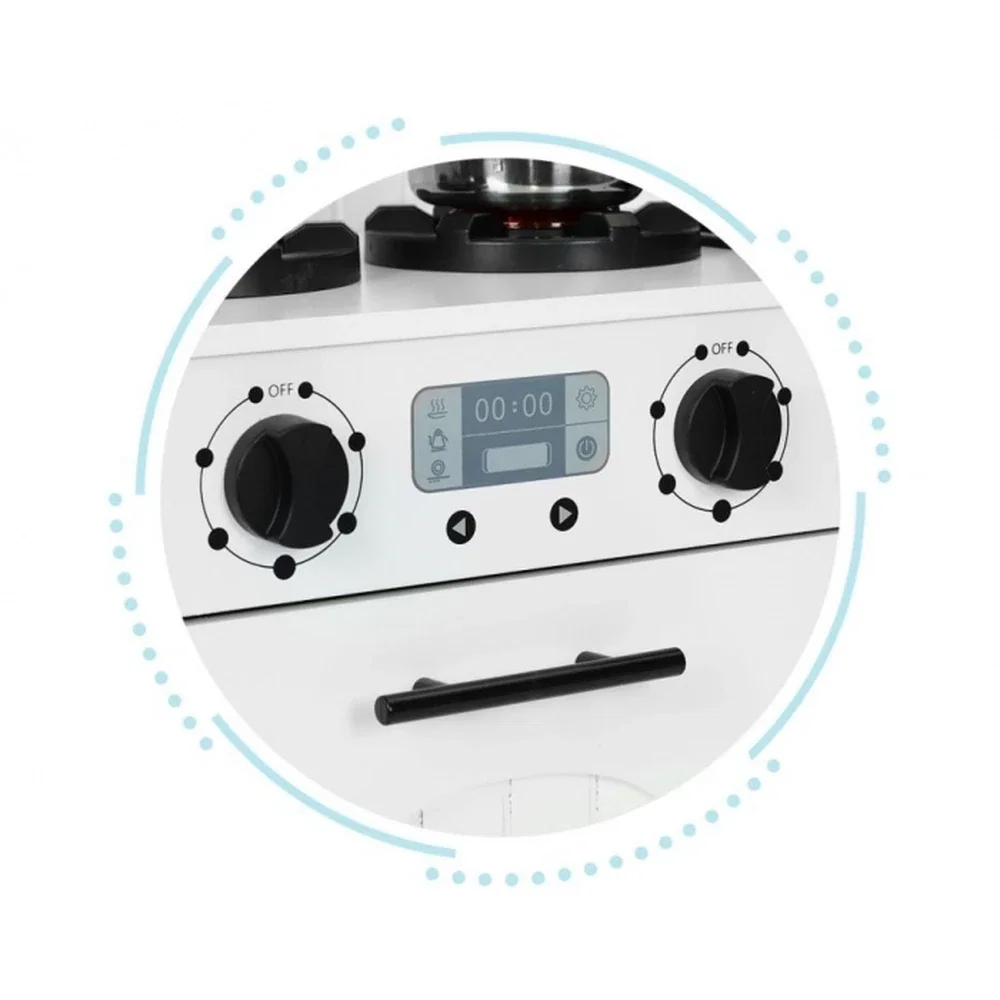 Bucatarie din lemn cu accesorii Ecotoys - Alb 3 ani+ [7]