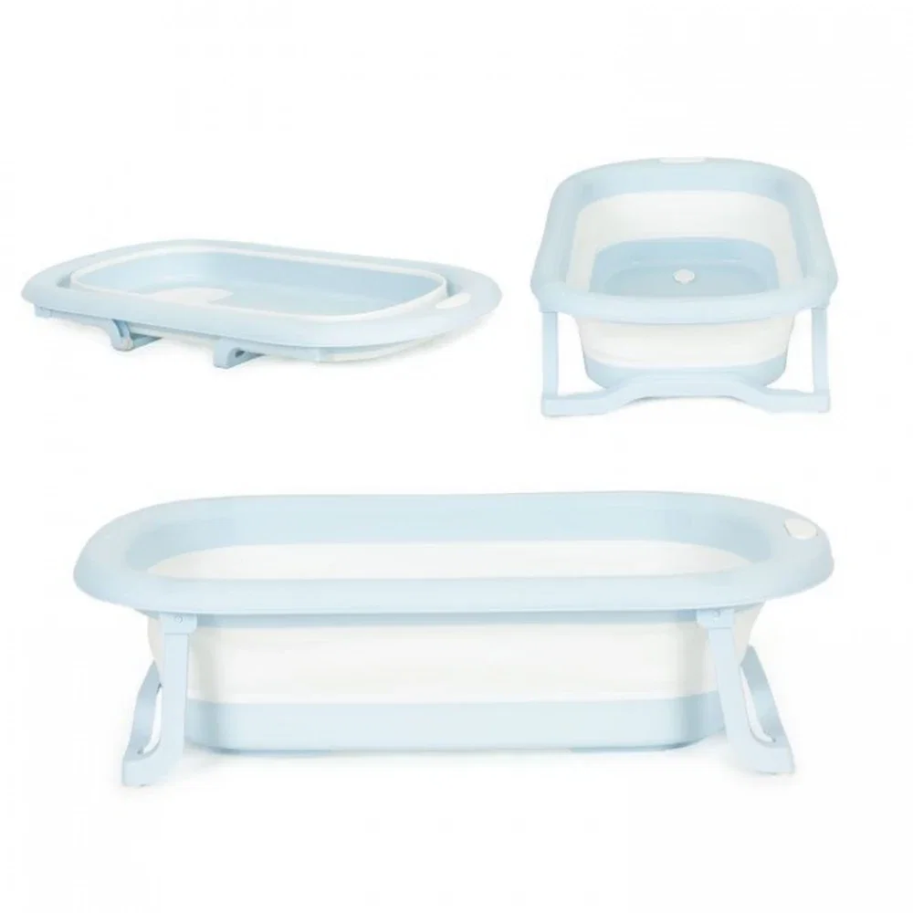 Cadita de baie pliabila cu dop de scurgere, Ecotoys - Gri [1]