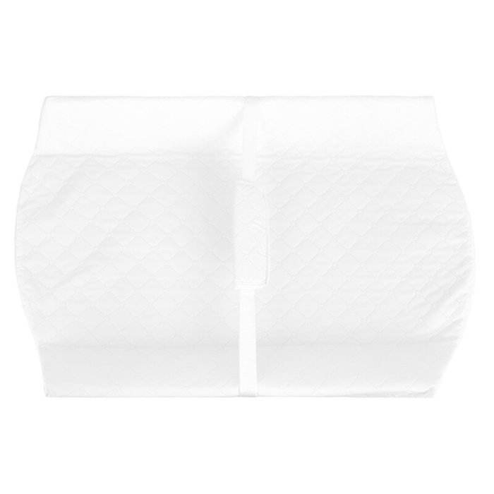 Cadita de baie pliabila, Qmini, Foldy Pro Care, Cu suport metalic si masuta de infasat, Cu termometru electronic, Cu dop si furtun pentru scurgere, Antiderapanta, 80×49 cm, Alb/Gri [27]