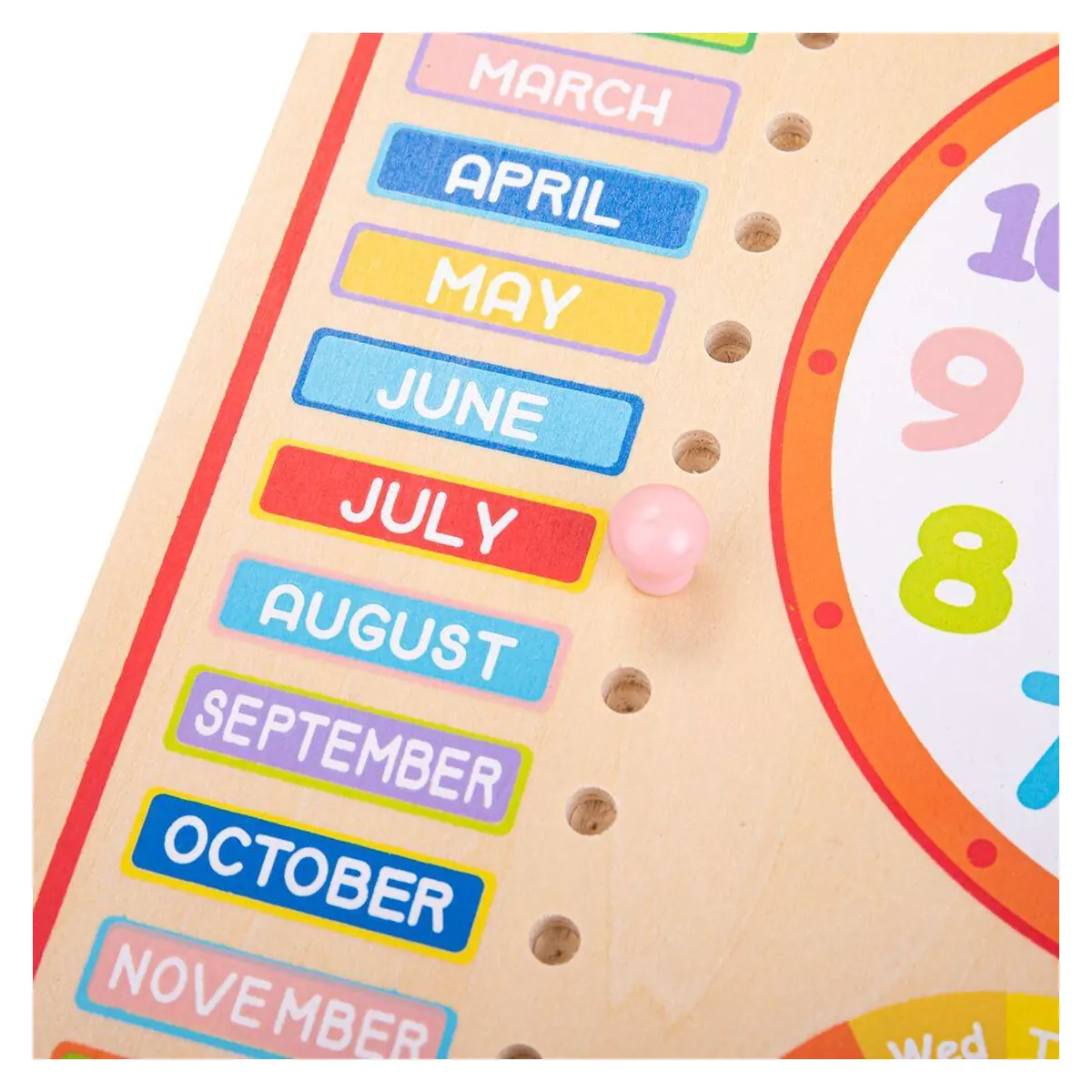 Calendar luni, zile, data si ora BIGJIGS Toys 8 ani [5]