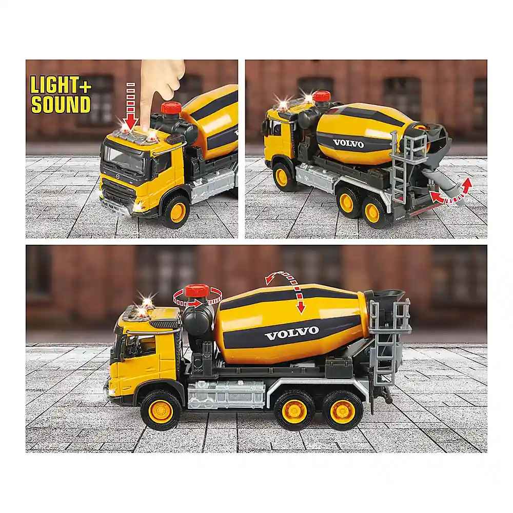 Camion betoniera Majorette Volvo Cement Mixer 3 ani + [4]
