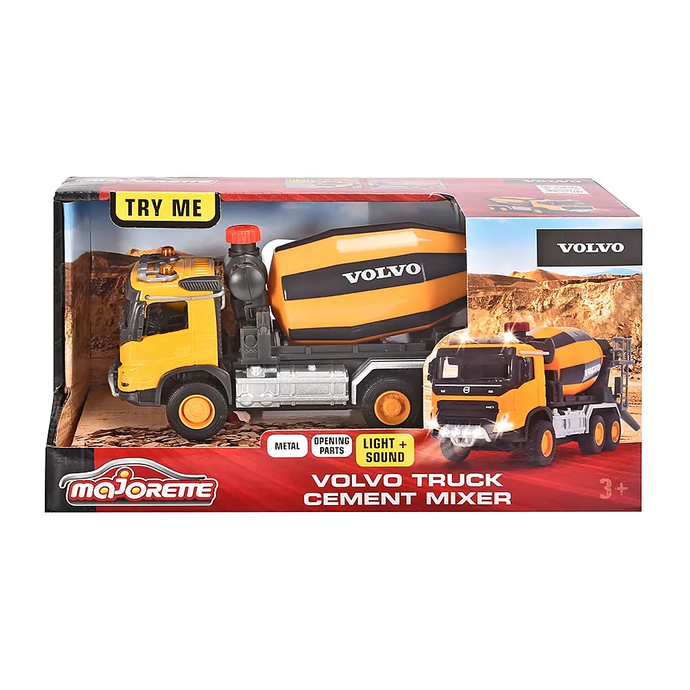 Camion betoniera Majorette Volvo Cement Mixer 3 ani + [7]