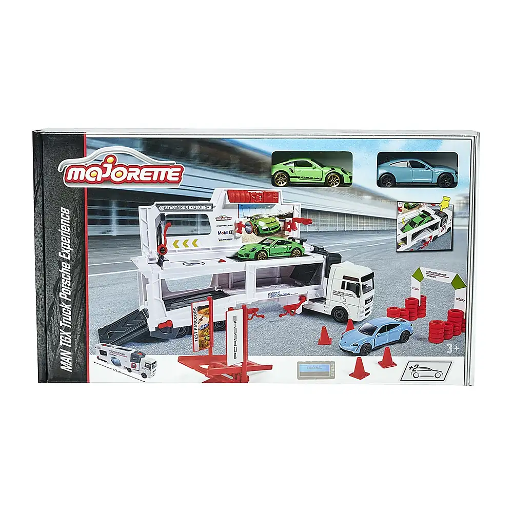 Camion Majorette MAN Tgx Porsche Experience cu 2 masinute 3 ani + [10]