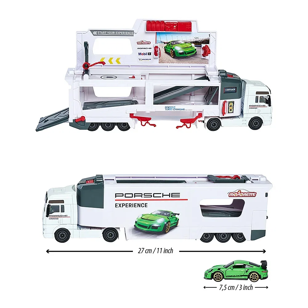 Camion Majorette MAN Tgx Porsche Experience cu 2 masinute 3 ani + [3]