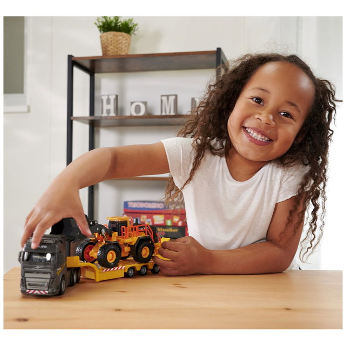 Camion Majorette Volvo cu remorca si buldozer 3 ani + [6]