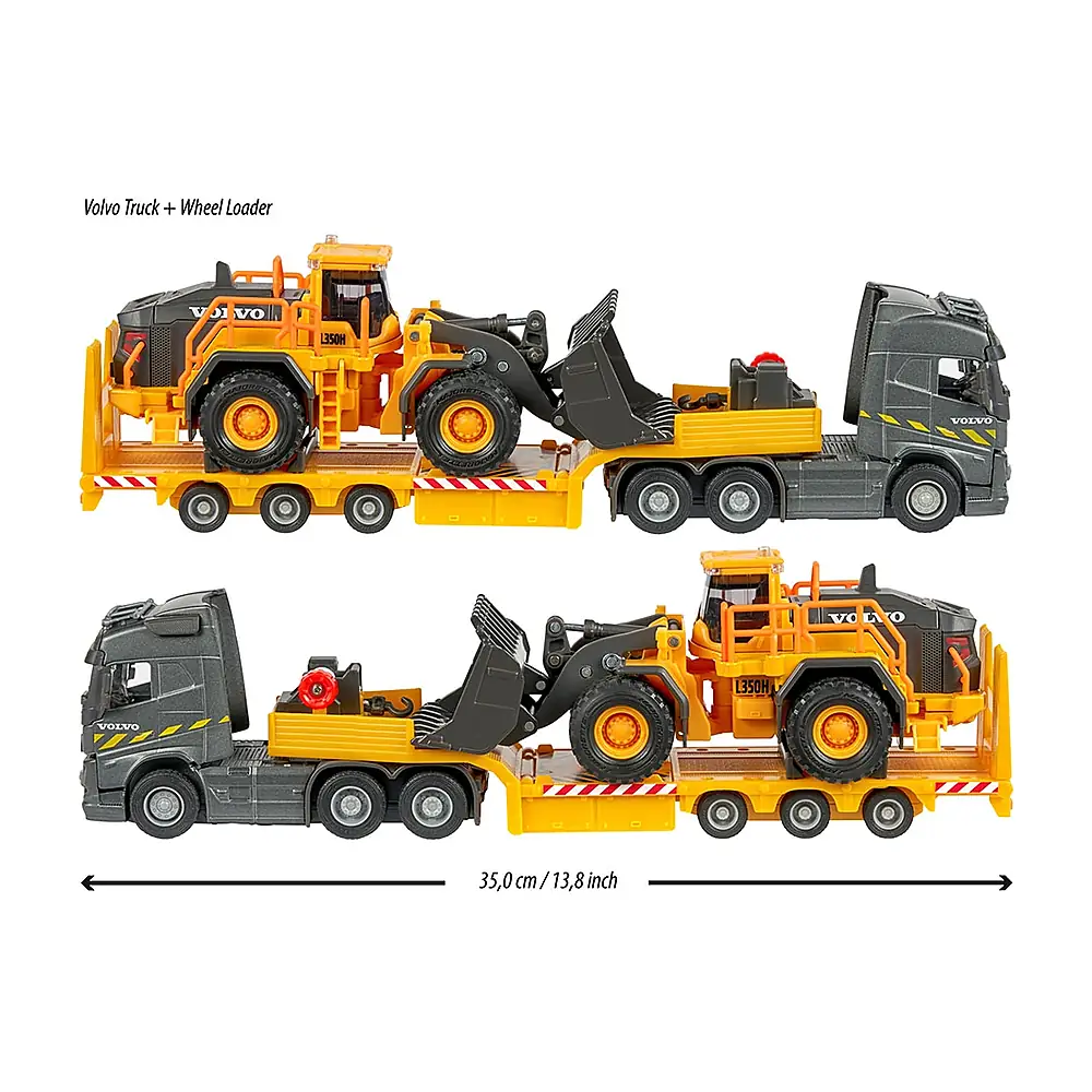 Camion Majorette Volvo cu remorca si buldozer 3 ani + [4]