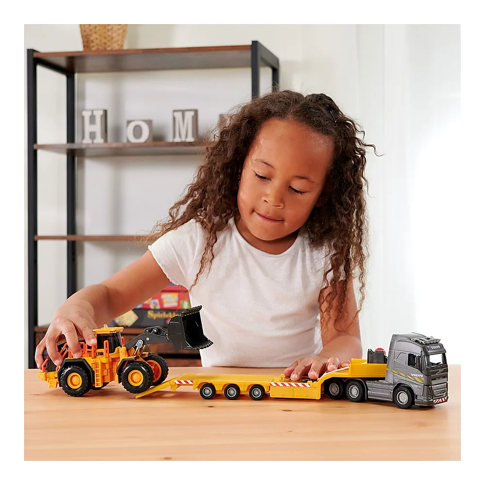 Camion Majorette Volvo cu remorca si buldozer 3 ani + [7]