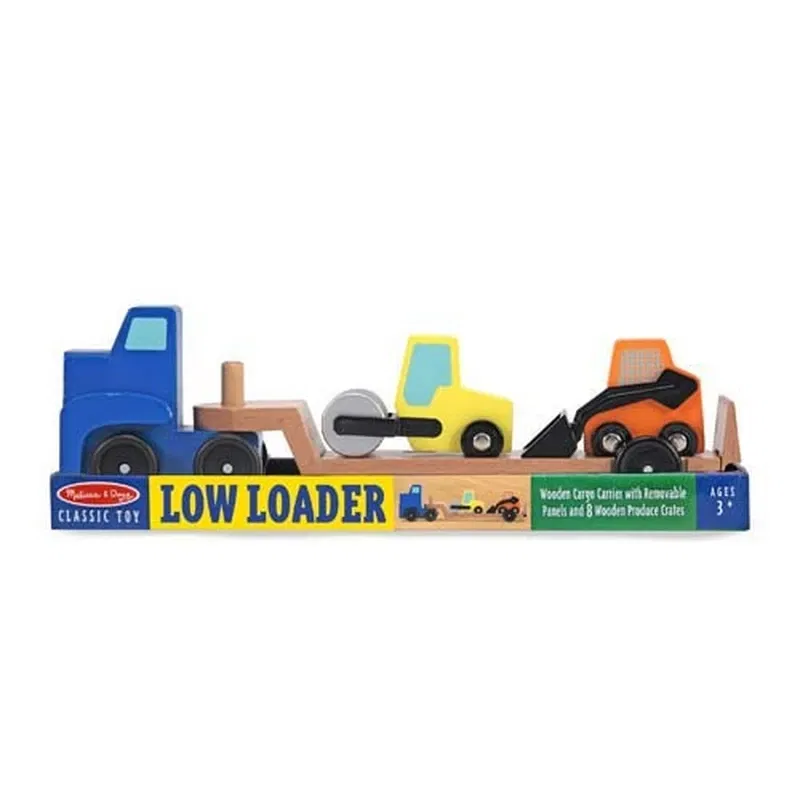 Camion transportor cu platforma cu utilaje de constructii Melissa and Doug [2]